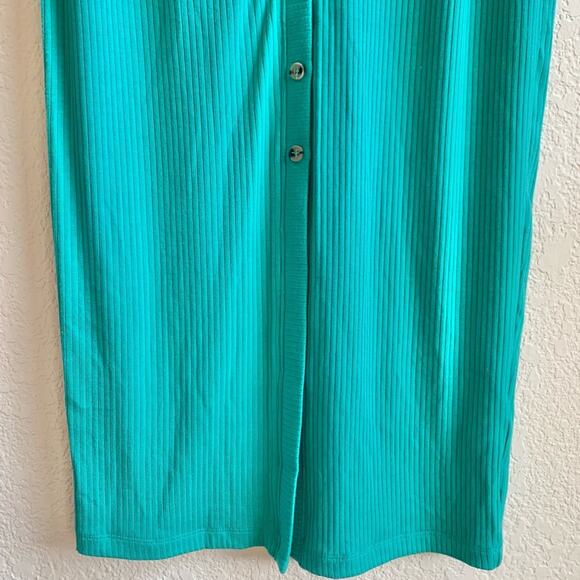 Saylor Teal Malavika Puff Sleeve Dress Size Small - Picture 8 of 14